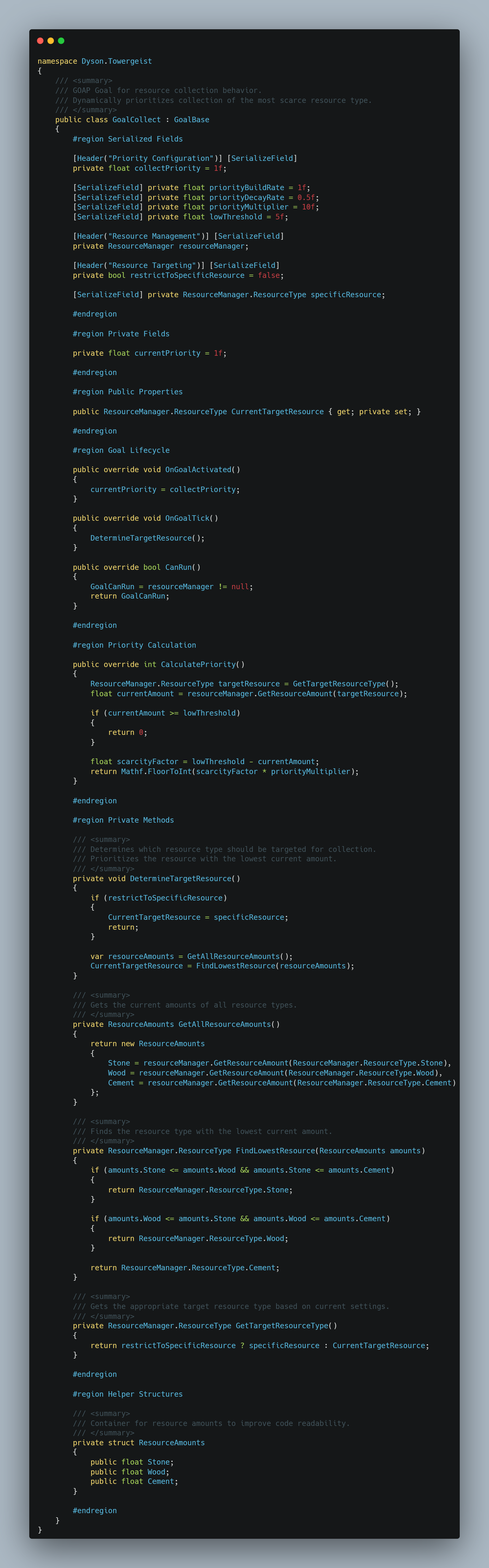 GoalCollect GOAP Implementation